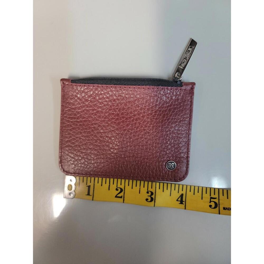 Pineda Covalin Coins Leather Wallet Red Zipper Closure New View 6